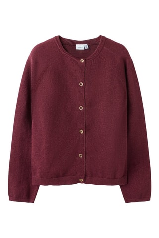 Casaco em algodão biológico - Bordô - Name It Kids