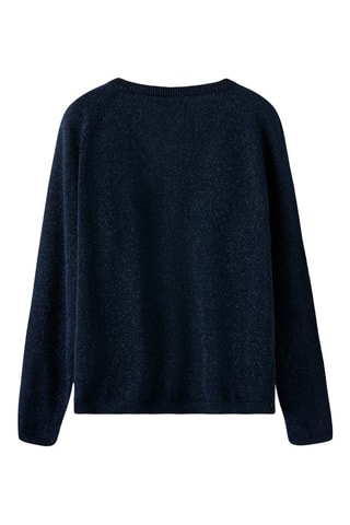 Casaco em algodão biológico - Azul-marinho mesclado - Name It Kids