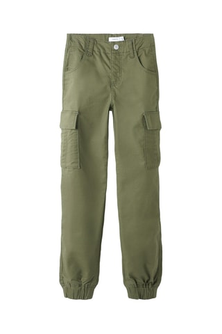 Calças cargo - Verde-azeitona - Name It Kids