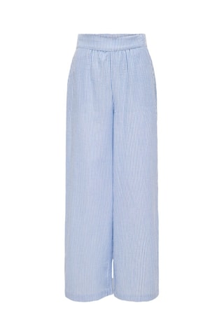 Calças direitas em algodão biológico - Azul - Kids Only Girl