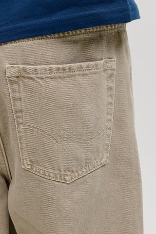 Calças de ganga baggy de cintura subida - Bege - Jack & Jones Junior