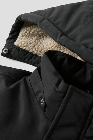 Parca com capuz - Preto - Name It Kids