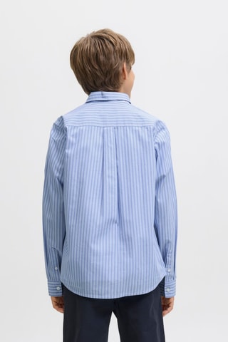 Camisa relaxed fit de algodón orgánico - Celeste - Jack & Jones Junior