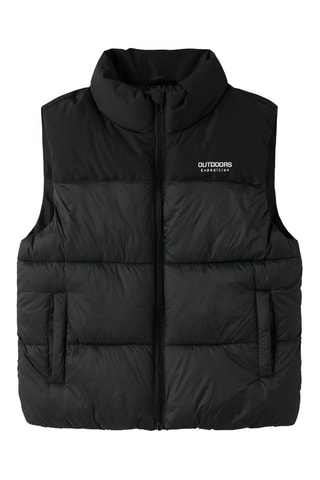 Colete acolchoado - Preto - Name It Kids