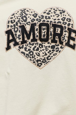 T-shirt em algodão biológico - Cru - Kids Only Girl