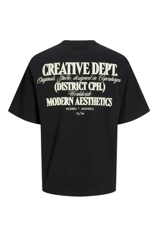 T-shirt relaxed - Preto - Jack & Jones Junior