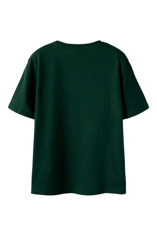 T-shirt em algodão biológico - Verde-escuro - Name It Kids
