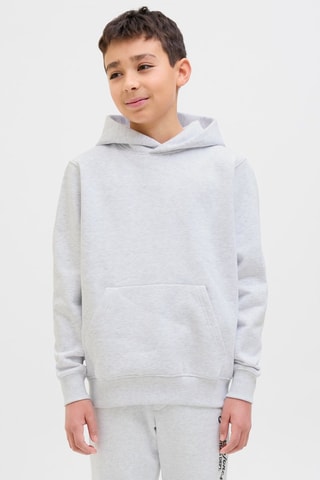 Sweat com capuz - Cinzento-claro mesclado - Jack & Jones Junior