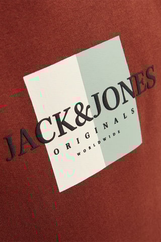 Sweat com capuz - Vermelho-tijolo - Jack & Jones Junior
