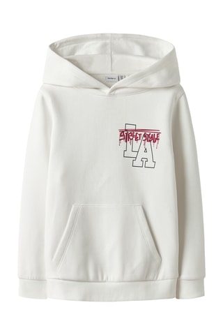 Sweat com capuz - Branco - Name It