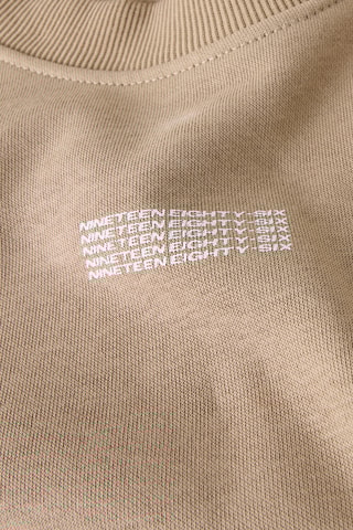 Sweat em algodão biológico - Bege - Name It