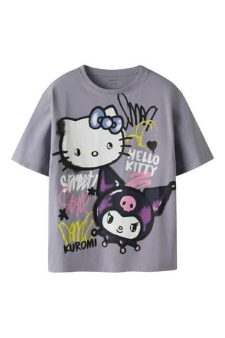 T-shirt em algodão biológico Hello Kitty - Violeta - Name It