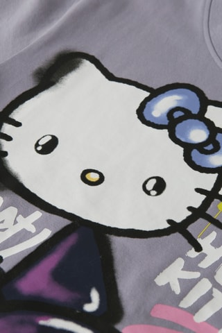 T-shirt em algodão biológico Hello Kitty - Violeta - Name It