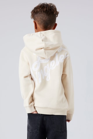 Sweat com capuz em algodão biológico - Bege - Name It