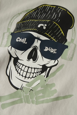 T-shirt em algodão biológico - Bege - Name It