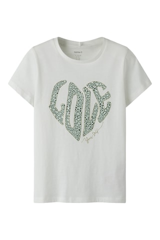 T-shirt em algodão biológico - Branco - Name It