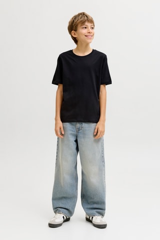 3 t-shirts em algodão biológico - Preto - Jack & Jones