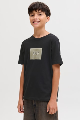 T-shirt em algodão biológico - Preto - Jack & Jones