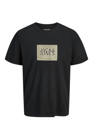 T-shirt em algodão biológico - Preto - Jack & Jones