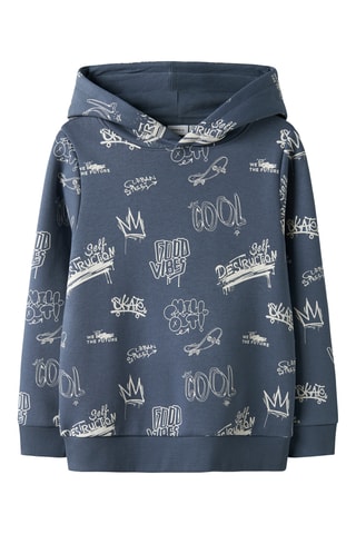 Sweat com capuz - Índigo - Name It