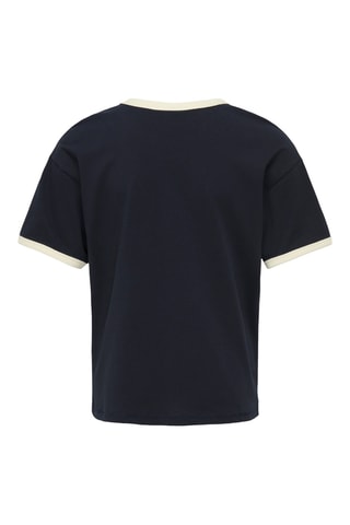 T-shirt em algodão biológico - Azul-noite - Kids Only Girl