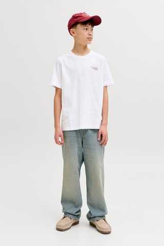 T-shirt em algodão biológico - Branco - Jack & Jones