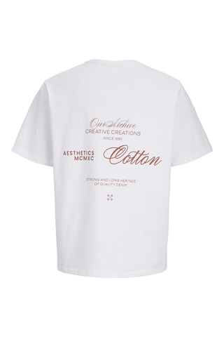 T-shirt em algodão biológico - Branco - Jack & Jones