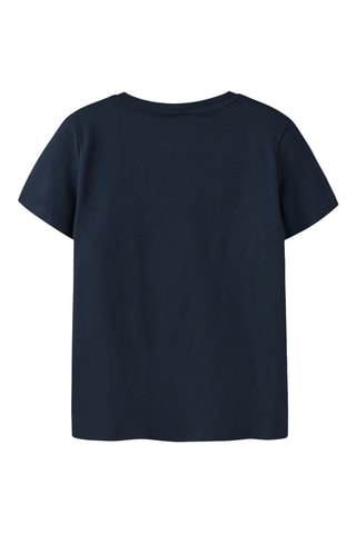 T-shirt em algodão biológico - Azul-marinho - Name It