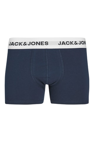 5 boxers em algodão biológico - Caqui, azul e cinzento - Jack & Jones
