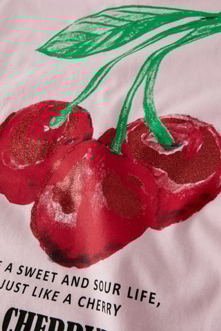 T-shirt em algodão biológico - Rosa - Name It