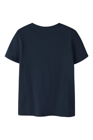 T-shirt em algodão biológico - Azul-marinho - Name It