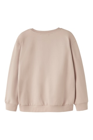 Sweat em algodão biológico - Bege - Name It