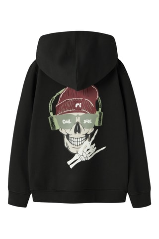 Sweat em algodão biológico - Preto - Name It