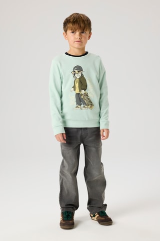 Sweat em algodão biológico - Verde - Name It