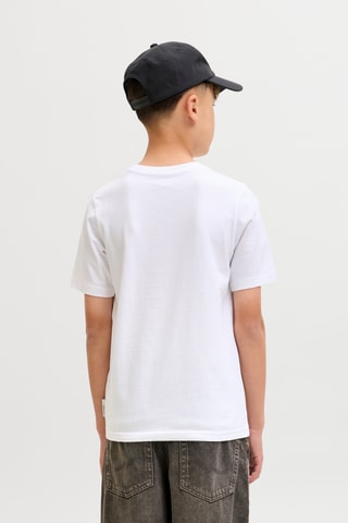 T-shirt em algodão biológico - Branco - Jack & Jones