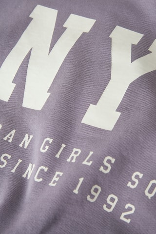 Sweat em algodão biológico - Lilás - Name It