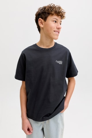T-shirt em algodão biológico - Preto - Jack & Jones