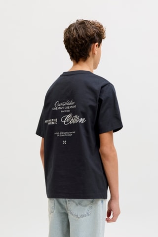 T-shirt em algodão biológico - Preto - Jack & Jones