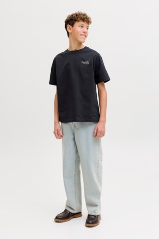 T-shirt em algodão biológico - Preto - Jack & Jones