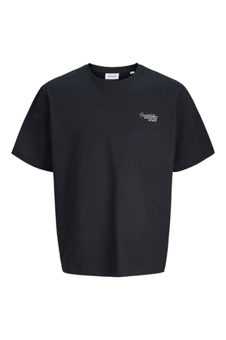 T-shirt em algodão biológico - Preto - Jack & Jones
