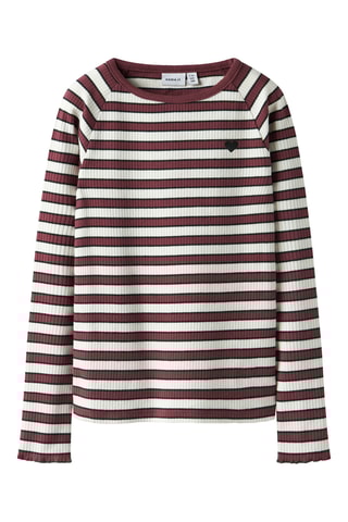 T-shirt em algodão biológico - Bordô - Name It