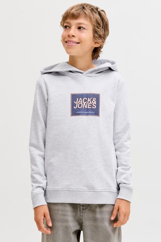 Sweat em algodão biológico - Cinzento-claro - Jack & Jones