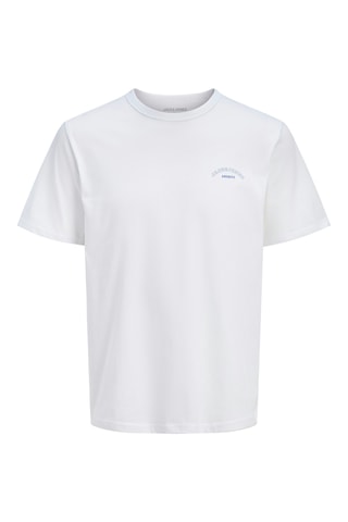 T-shirt em algodão biológico - Branco - Jack & Jones
