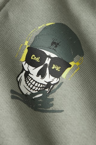 Sweat em algodão biológico - Caqui - Name It