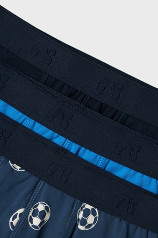 3 boxers - Azul-escuro e azul-claro - Name It