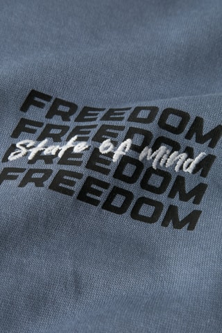 Sweat em algodão biológico - Azul - Name It