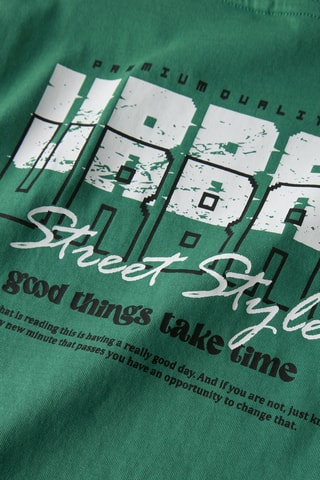 T-shirt em algodão biológico - Verde - Name It