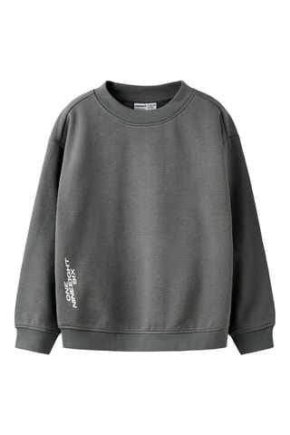 Sweat relaxed em algodão biológico - Cinzento - Name It