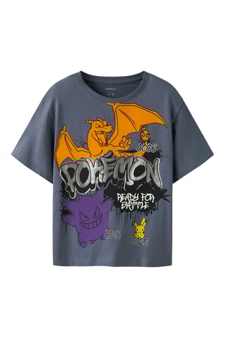 T-shirt Pokémon - Cinzento - Name It