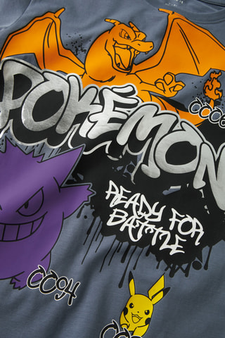 T-shirt Pokémon - Cinzento - Name It